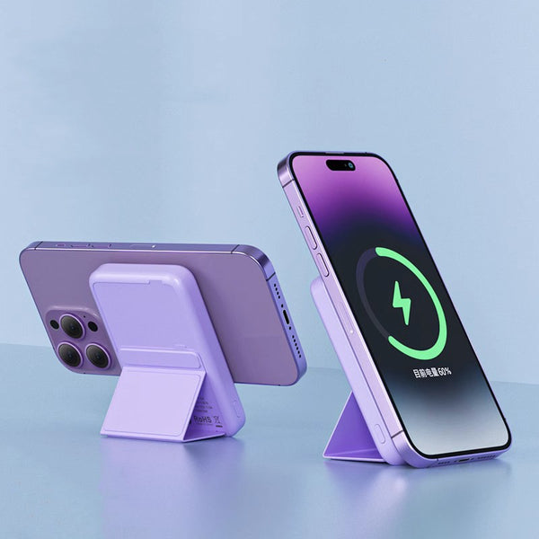 10000mAh Magnetic Wireless Folding Stand Power Bank